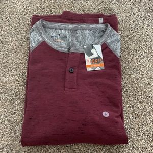 American Eagle 1/4 button T-shirt Mens Size M